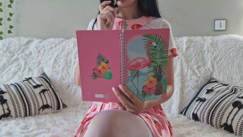 Amateur boobies sexy Pink Schoolgirl teenie boobies Porn GIF