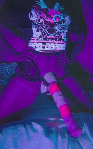 Bad Dragon Chastity couple Cuckold Femdom massive Dildo Pegging Real couple Strap On Porn GIF