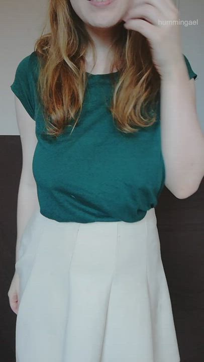 Busty Natural breasts redhead Porn GIF