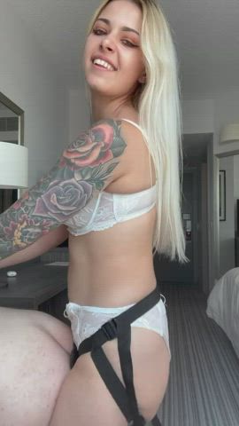 Domination Dominatrix Domme Femdom OnlyFans Pegging Strap On Porn GIF