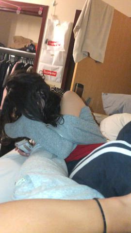 Amateur Babe Braless Downblouse Natural boobs Nipples Nipslip POV TikTok Porn GIF