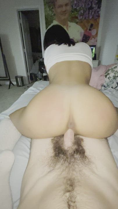 oriental Knee High Socks Reverse Cowgirl Porn GIF