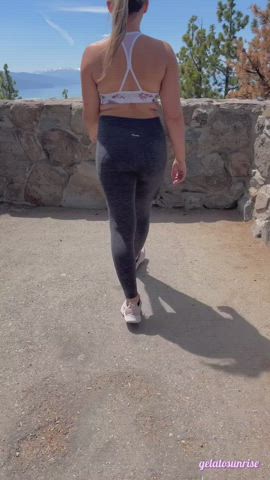 Amateur Exhibitionism Exhibitionist Flashing Outdoor titties Voyeur Porn GIF