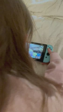 AMWF blonde Creampie Porn GIF