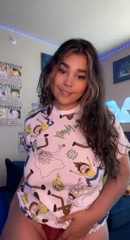 Amateur humongous behind huge boobies charming latina OnlyFans Porn GIF