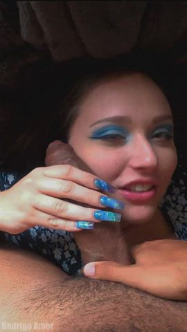 Amateur BBC BBW giant meat bj meat Worship Interracial Monster rod beautiful lovely White slut girl lady Porn GIF