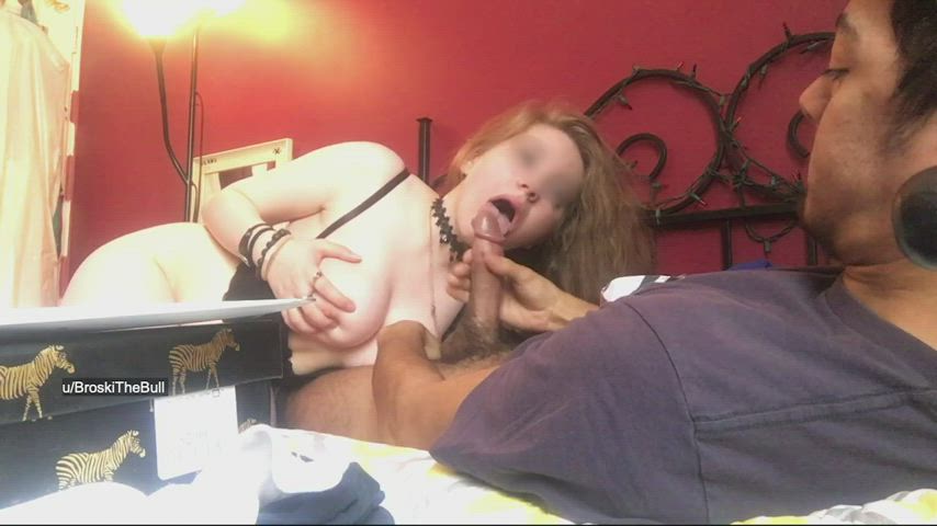 yellow-haired jizz jizz In Mouth swallowing Vixen Porn GIF