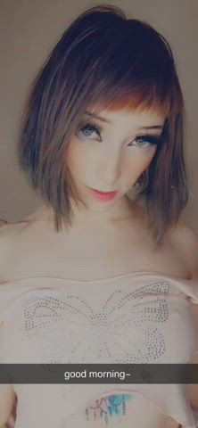 Extra Small petite Short Hair Small boobs Solo Tiny Porn GIF
