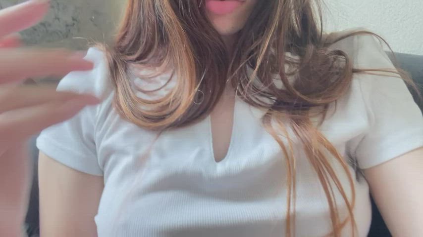 Brunette Innies Nipple Piercing thin twat teen breasts White whore girl girl Porn GIF