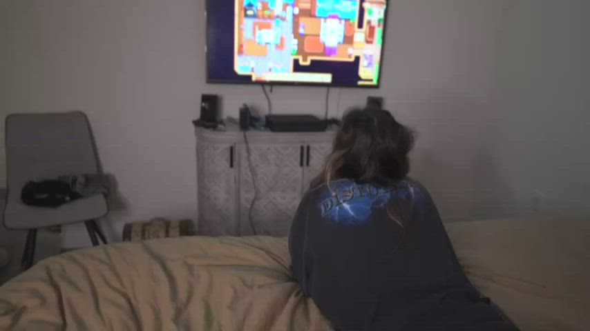 ass asshole behind Freeuse Gamer whore GF woman cunt Sex Porn GIF