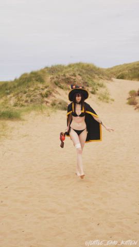 ass Beach Bikini Cosplay petite Porn GIF