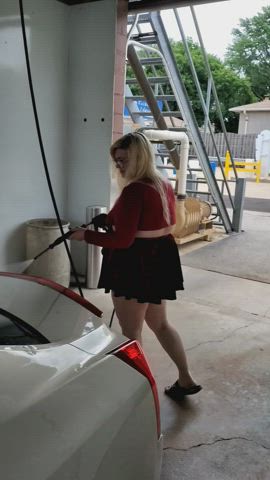 BBW yellow-haired Chubby Exhibitionism Exhibitionist OnlyFans Outdoor Public Porn GIF