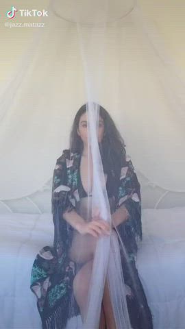 20 Years mature Bikini College Iranian Persian TikTok boobs Porn GIF