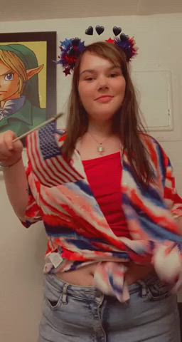 BBW boobs Bouncing tits Chubby sweet teenie meaty tits Titty Drop Porn GIF