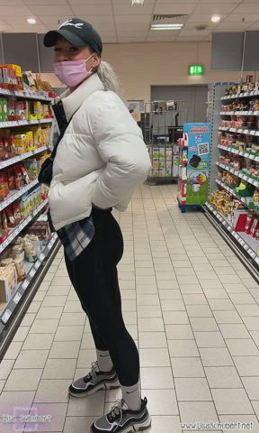 Amateur butt Caught leggings Outdoor Pornstar Public teenie Voyeur Porn GIF