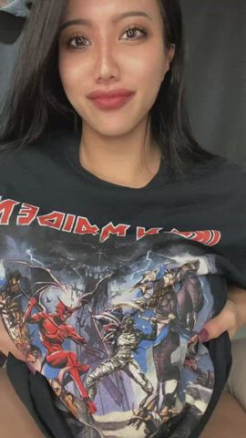 Asianhotwife enormous boobies melons Porn GIF