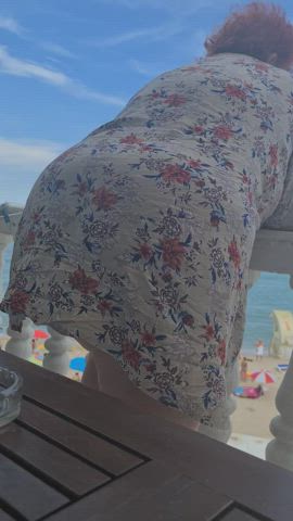 behind BBW massive ass GILF granny mature Seduction Tease Porn GIF