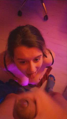 Amateur massive boobies breasts spunk jizz In Mouth Cumshot pretty Facial young Porn GIF