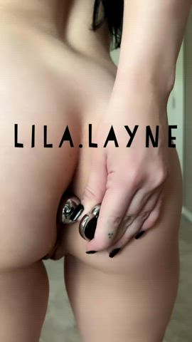 Amateur Anal booty Brunette ass Plug Masturbating OnlyFans cunt Porn GIF