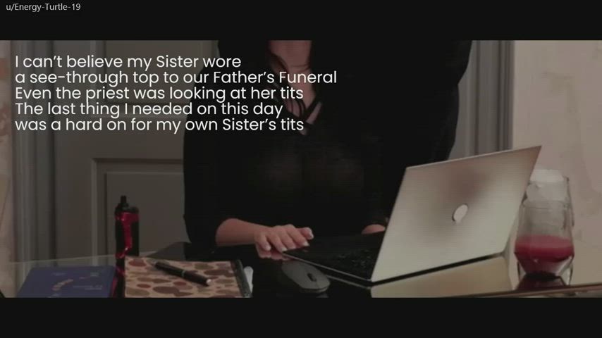 bare giant tits Brother Caption Family Fantasy See Through Clothing Sister Taboo Porn GIF