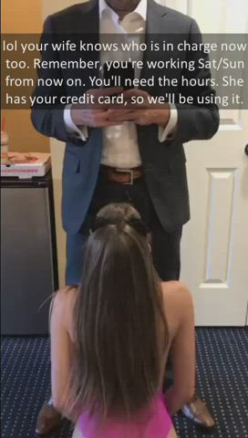 blowjob Boss Bull Caption Cheating Cuckold Fantasy Humiliation fiance Porn GIF