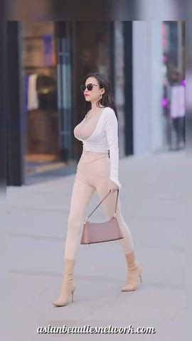 oriental massive melons titties oriental cute Japanese Korean young melons Porn GIF