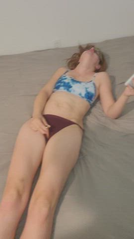 20 Years old 2000s Porn Clothed MILF Masturbating Squirting Tiny Waist Porn GIF