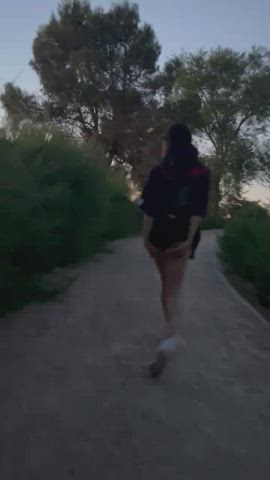giant booty tits Flashing Nudity Outdoor POV thin Public Tiny Porn GIF