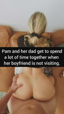 humongous booty Caption Cheating Daddy Daughter Doggystyle gf Porn GIF