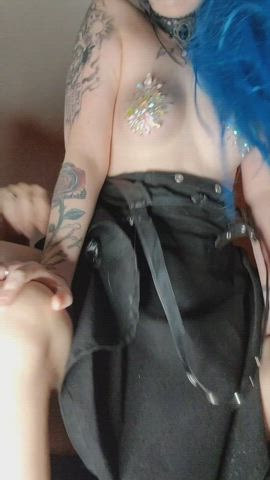 BDSM Dress Hardcore Pawg pussy Reverse Cowgirl Riding Sex Strap On Porn GIF