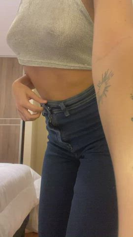 Amateur Barely Legal behind Fitness Party thin Tattoo young Thong Porn GIF