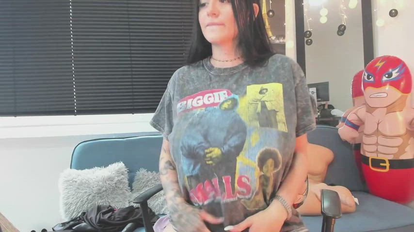 large breasts massive boobs Natural tits Strip Porn GIF