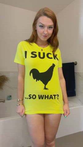 Bouncing breasts sexy Nipple Piercing skinny pussy Spread red hair Smile Titty Drop Porn GIF