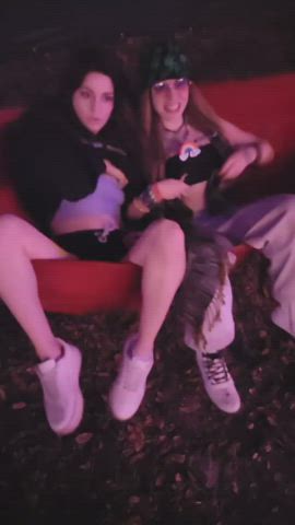 fine Flashing girlfriend Porn GIF