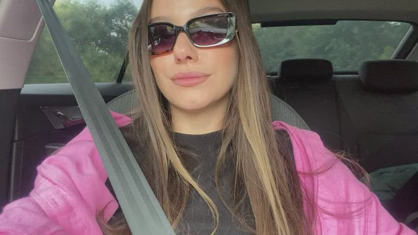 breasts Car Car Sex Nipples Tease Porn GIF