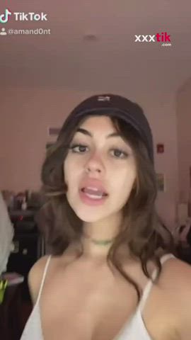 behind big boobs breasts booty sexy NSFW teenie TikTok titties Titty Drop Porn GIF