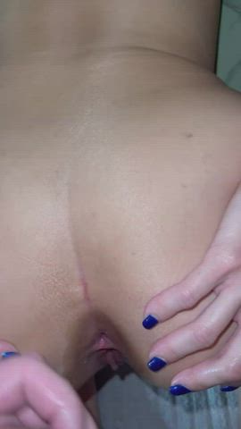 Amateur Anal chinese butt ass Spread butthole unprotected OnlyFans Porn GIF