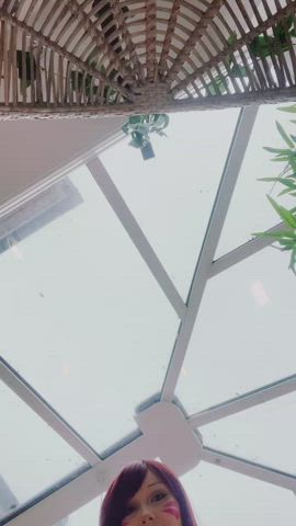 giant boobs Cosplay charming Gamer lady GF woman Porn GIF