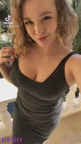 20 Years mature monstrous boobies Naked POV Pierced Selfie TikTok melons Titty Drop Porn GIF