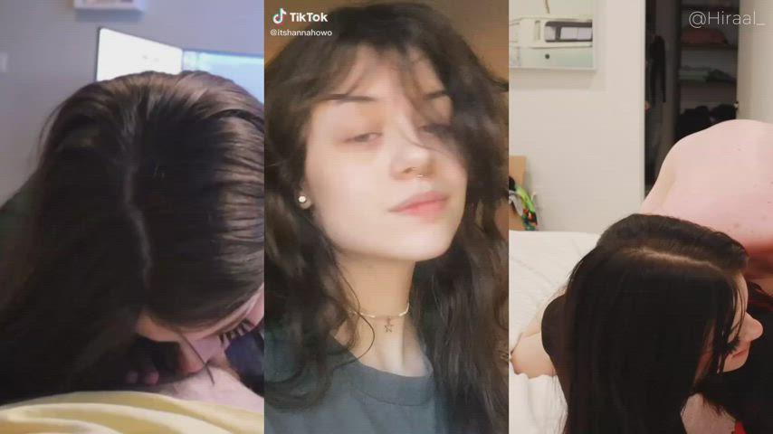 BBC bareback Cuckold Fetish Hotwife Humiliation Interracial Pawg Split Screen Porn White lady girl woman Porn GIF