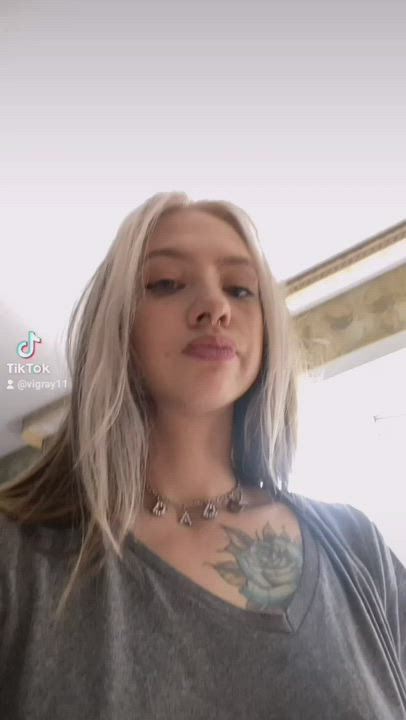 humongous titties blonde TikTok Porn GIF