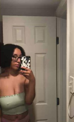 Amateur large boobies boobies sweet Glasses Nipple Piercing Pierced boobs Titty Drop Porn GIF