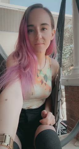 enormous boobies Exhibitionism Exhibitionist Flashing Nipples Pubic Hair Public titties r/CaughtPublic Porn GIF