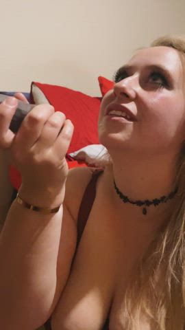 BBC blondy bj Porn GIF