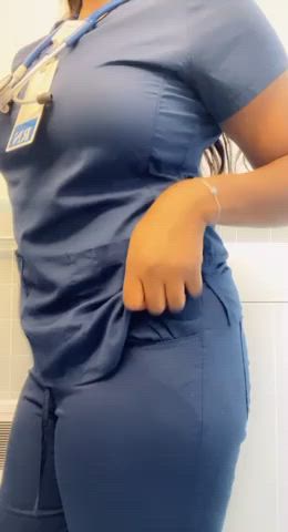behind enormous ass black Fetish Medical Fetish NSFW Nurse Panties Porn GIF