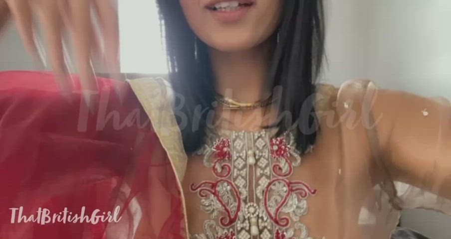 melons British Desi Pakistani Tease boobies Porn GIF