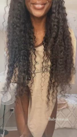 giant tits black large melons NSFW Natural boobies OnlyFans Porn GIF