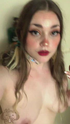 Chubby fine Feet silky twat Pee Peeing breasts Toes Watersports Porn GIF