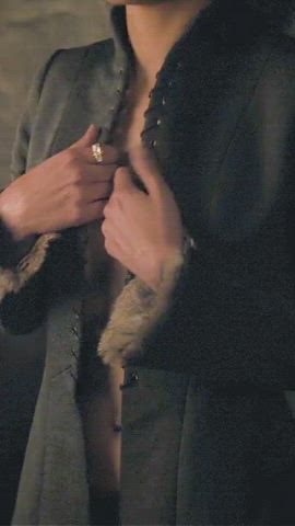 behind Celebrity Nathalie Emmanuel titties Porn GIF