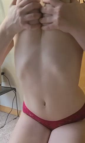 19 Years old Amateur boobs Brunette Natural Natural tits Nipples teenie Porn GIF